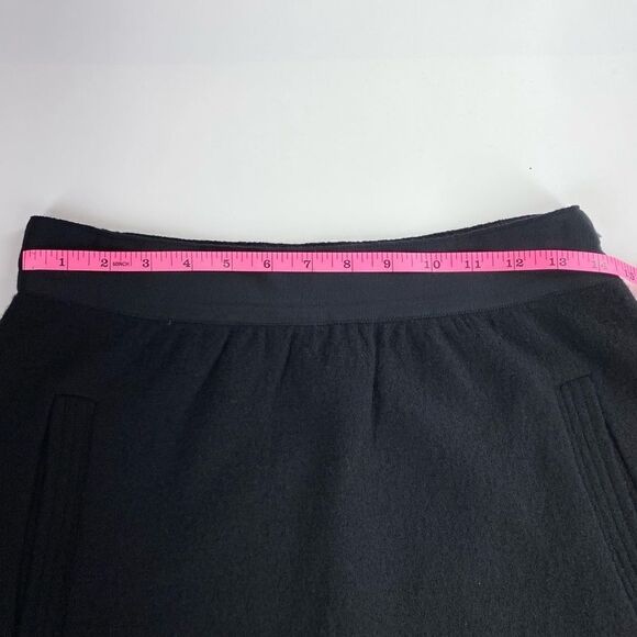 Anthropologie Knitted and knotted black wool mini skirt 6 - Picture 9 of 11